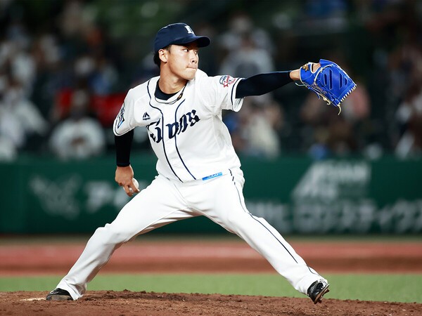 ここまでリーグトップの56試合に登板している西武・水上由伸