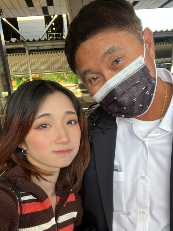 「アジアプロ野球チャンピオンシップ」で来日した時に再会　写真／ジェンジェンさん提供