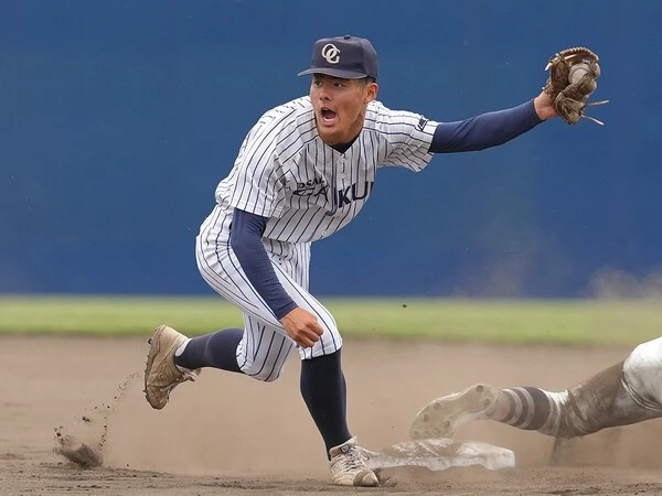 今年春の大阪大会で優勝した大阪学院大高の今坂幸暉　photo by Sankei Visual