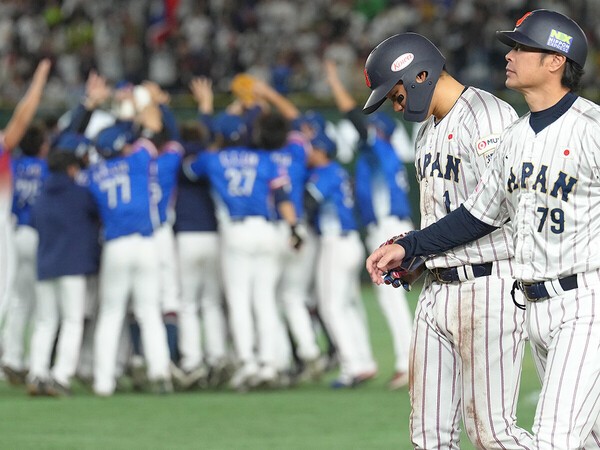 プレミア12の決勝で侍ジャパンはチャイニーズタイペイに敗れ大会連覇を逃した　photo by Sankei Visual