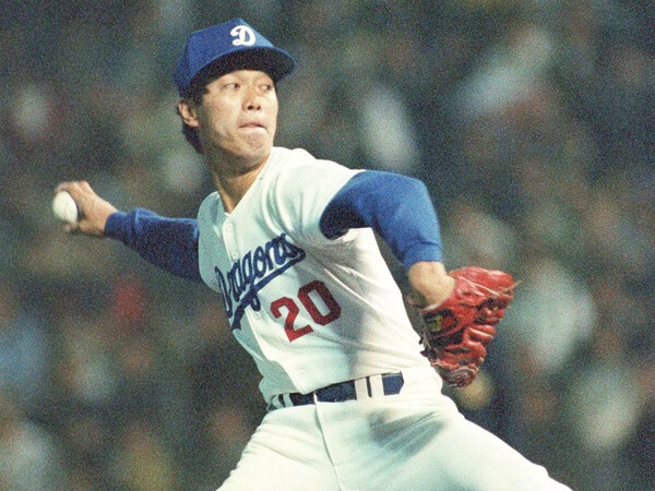 中日のエースとして最多勝２回、85年には沢村賞も受賞した小松辰雄　photo by Sankei Visual