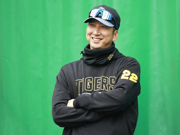 昨年オフ、阪神の監督に就任した藤川球児氏　photo by Koike Yoshihiro