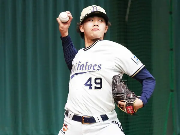 オリックス６位指名のルーキー・片山楽生　photo by Sankei Visual