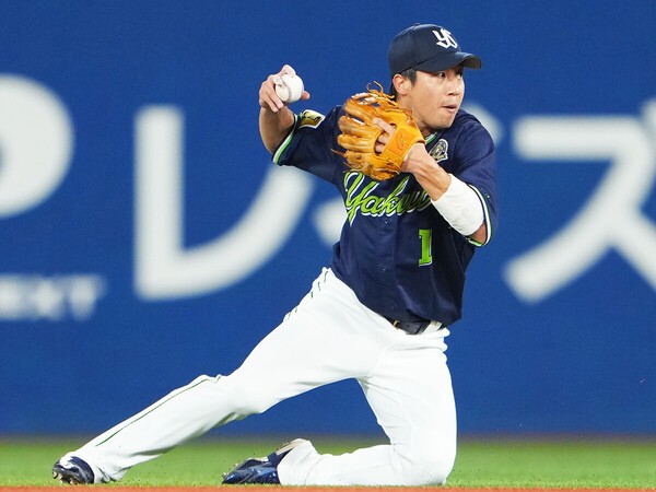 ドナイヤとアドバイザリー契約を結んでいるヤクルト・山田哲人　photo by Sankei Visual