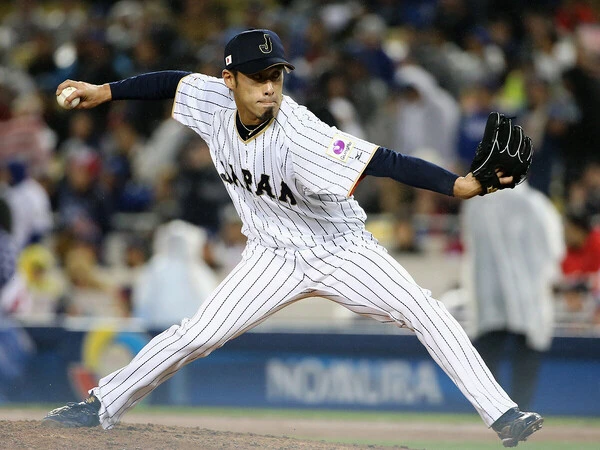 2017年のWBCに出場し６試合で防御率0.00の好成績を挙げた秋吉亮氏　photo by Getty Images