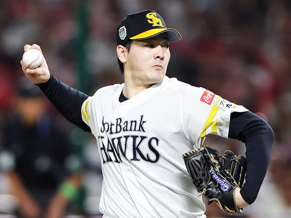 日本シリーズ第１戦に先発したソフトバンク・有原航平　photo by Sankei Visual