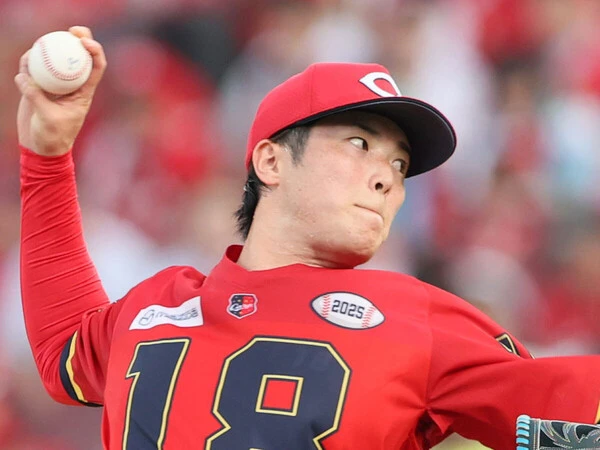 ６勝14敗と大きく負け越した広島の森下photo by Sankei Visual