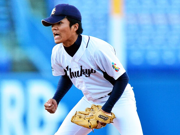 三重中京大学時代の則本昂大　photo by Sankei Visual