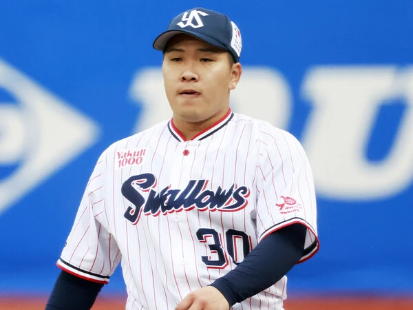 昨年セ・リーグ新人王に輝いた荘司宏太　photo by Koike Yoshihiro