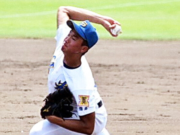 聖光学院時代の湯浅京己　photo by Nikkan sports