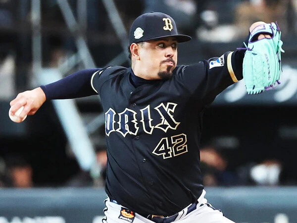 オリックスの守護神としてチームの勝利に貢献するアンドレス・マチャド　photo by Sankei Visual