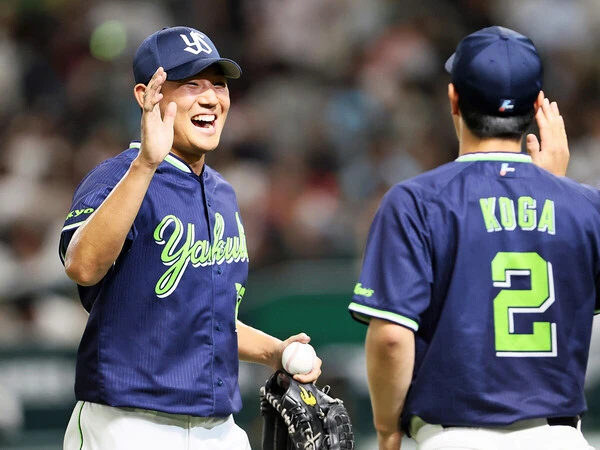 ６月14日のソフトバンク戦でプロ初完封勝利を挙げたヤクルト・奥川恭伸　photo by Sankei Visual