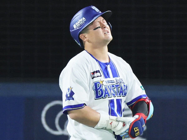 日本シリーズ第２戦、無安打に終わったDeNA・牧秀悟　photo by Sankei Visual