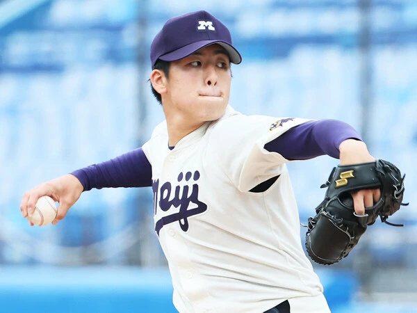 横浜市出身でもある明治大の松本直　photo by Sankei Visual