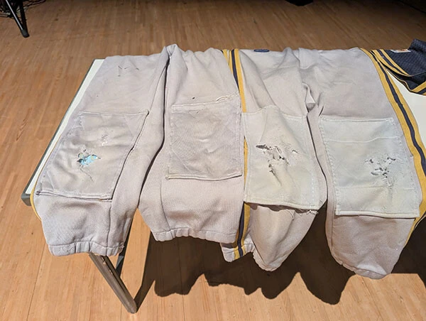 幼少期に宮城が着ていたユニフォーム　photo by Junichi Shiratori