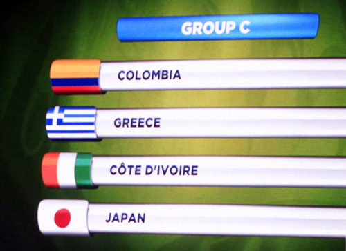 グループＣでコロンビア、ギリシャ、コートジボワールと対戦することになった日本