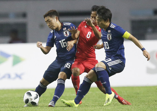 アジア大会初戦、日本はネパール相手に１－０で勝利した