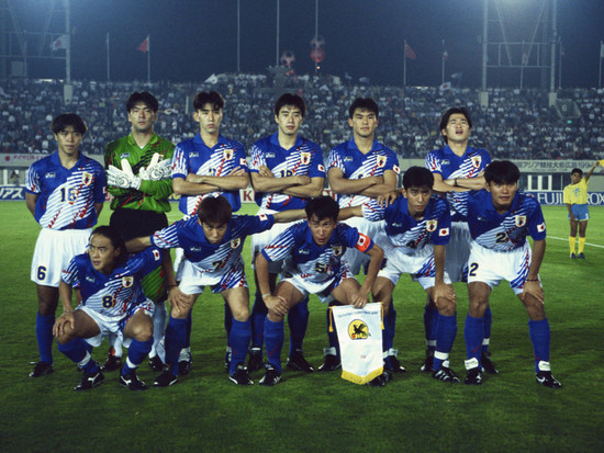 1994年アジア大会準々決勝、韓国戦のスタメンメンバー。photo by (C)Shinichi Yamada/AFLO
