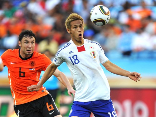 南アフリカＷ杯、１－０で敗れたオランダ戦に出場した日本代表の本田圭佑