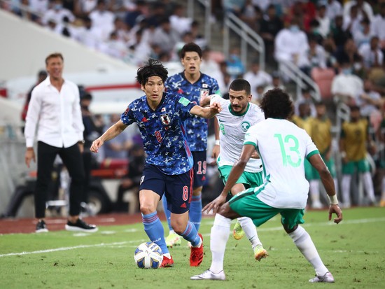 アウェーのサウジアラビア戦で０－１と敗戦を喫した日本代表