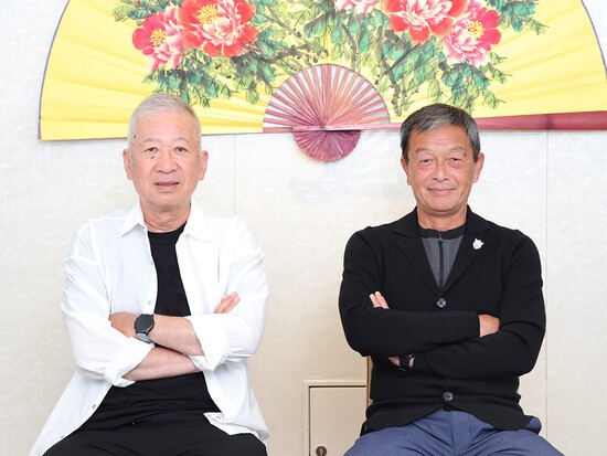 木村和司氏（左）と金田喜稔氏（右）。photo by Takahashi Manabu