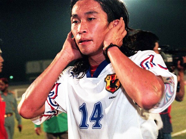 1997年のＷ杯アジア最終予選で活躍したFW岡野雅行