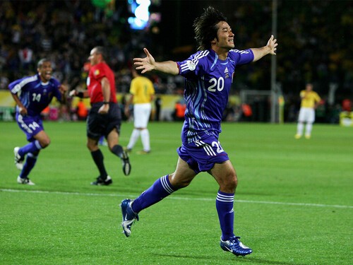 2006年ドイツＷ杯のブラジル戦で先制ゴールを決めた玉田圭司