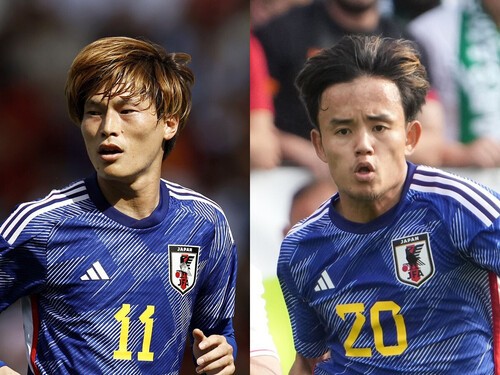 久保建英（右）の起用法、古橋亨梧（左）のゴールなど、サッカー日本代表の各ポジション、選手にはまだまだ課題がある