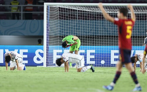 Ｕ-17Ｗ杯、日本は決勝トーナメント１回戦でスペインに敗れた。photo by Sato Hiroyuki