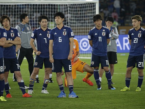 前回のアジアカップ決勝でカタールに敗れた日本代表 photo by Fujita Masato