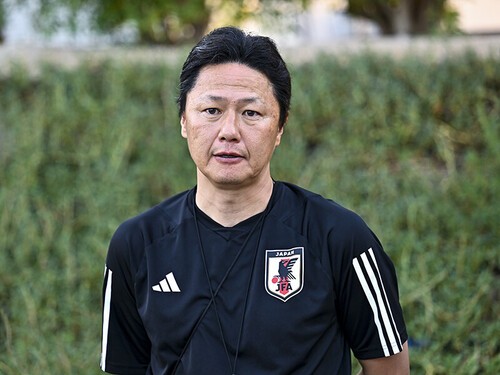パリ五輪に向けての選手選考が最終段階に入った大岩剛Ｕ－23日本代表監督 photo by Kyodo news
