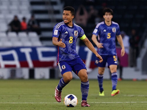 五輪代表には不可欠な存在と言える藤田譲瑠チマ　photo by Getty Images