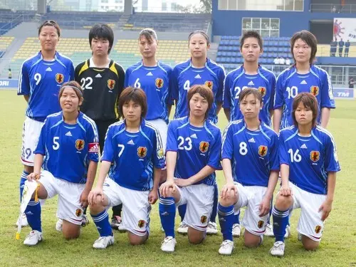 鮫島彩がプレーした2006年のU-19日本女子代表メンバー photo by Hayakusa Noriko