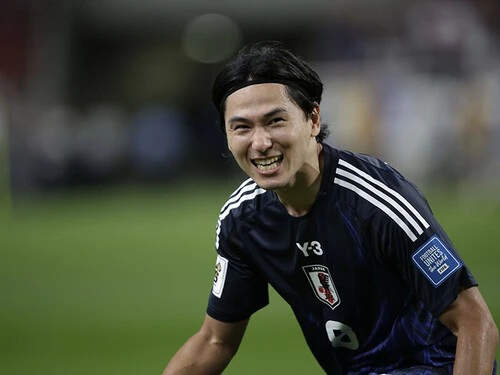 ミケル・エチャリが中国戦のプレーを高く評価した南野拓実 photo by Fujita Masato
