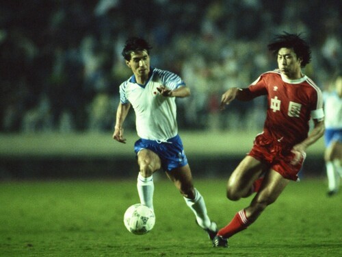 1987年のソウル五輪予選で日本は中国に敗れてオリンピック出場ならず。中国サッカーは長く日本を上回っていた　photo by AFLO