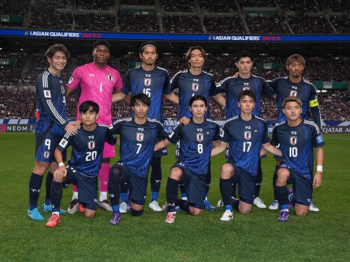 サウジアラビア戦から先発ふたりを入れ替えてオーストラリア戦に臨んだ日本代表photo by Kazuhito Yamada/Kaz Photography