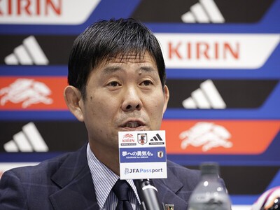 欧州に住む計画があることを明かした森保一日本代表監督 photo by Fujita Masato