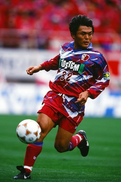 1997年、鹿島アントラーズに移籍した名良橋晃　photo by J.LEAGUE/J.LEAGUE via Getty Images