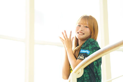 近い将来、なでしこジャパンでの活躍が期待される若きホープ、眞城美春　photo by Hayakusa Noriko