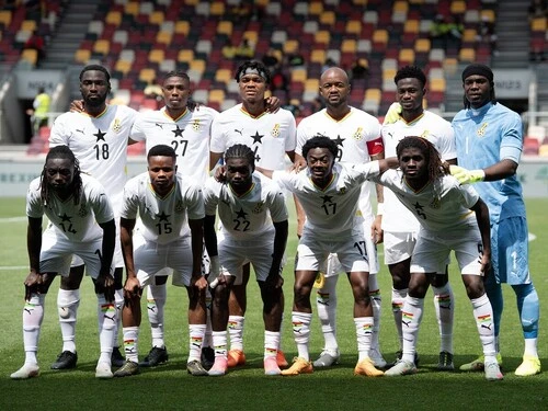 日本代表と対戦するガーナ代表photo by Getty Images