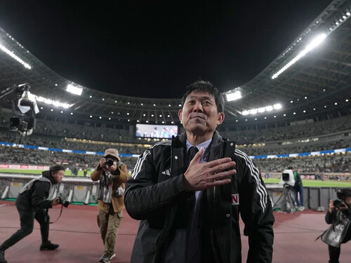 「どこと対戦したいとかはあまりない」と語っていた森保一日本代表監督photo by Kazuhito Yamada/Kaz Photography