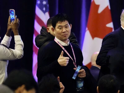 ワールドカップの日程が発表され、ポーズをとる森保一日本代表監督 photo by Kyodo news 