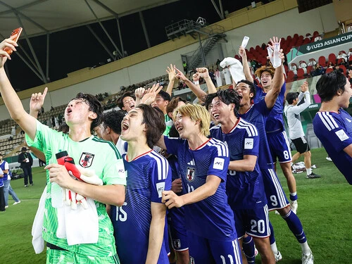 サウジアラビアで行なわれたＵ23アジアカップで優勝した日本 photo by Hiroyuki Sato
