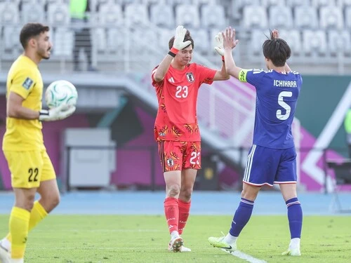 AFC U23アジアカップ優勝の日本。準々決勝はPK戦で勝利した photo by Hiroyuki Sato