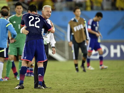 2014年ブラジルワールドカップで１分け２敗に終わった日本代表 photo by JMPA