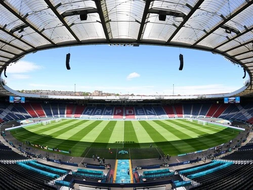 サッカー日本代表が試合をするスコットランドのハムデン・パーク　photo by Getty Images