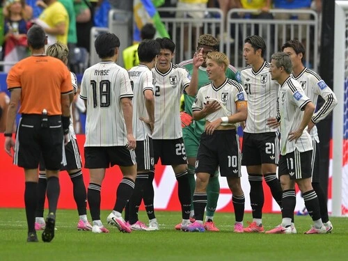 サッカー日本代表はリードした時の戦い方に課題を残した　photo by JMPA