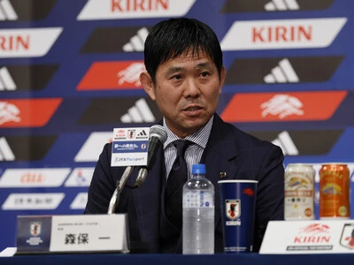 ９月24日のウルグアイ戦を皮切りに、９～10月に４試合を行なう日本代表の森保一監督 photo by Kyodo news