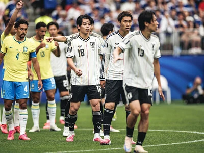 ワールドカップ本大会から約４カ月で再びブラジルと対戦する日本代表 photo by JMPA