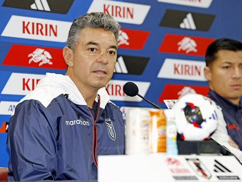 日本代表を高く評価していたエクアドルのマルセロ・ガジャルド監督 photo by Kyodo News